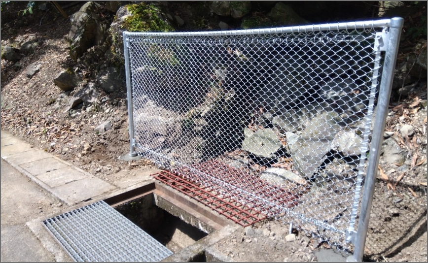 沢部の落石集中箇所
