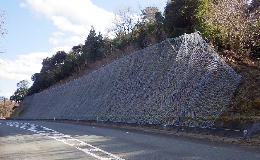 ポケット式落石防護網